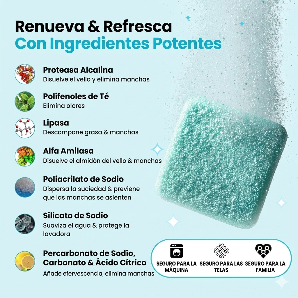 FurfreeWash Pro - Limpieza profunda para lavadoras con mascotas