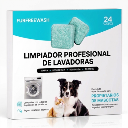 FurfreeWash Pro - Limpieza profunda para lavadoras con mascotas
